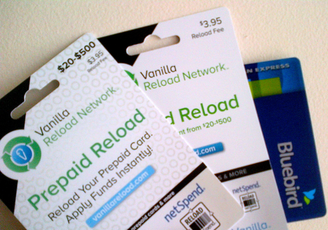 Best Credit Cards to Buy Vanilla Reload Cards for AMEX Bluebird