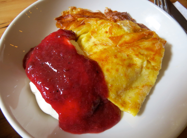 Cafe Katja NYC Restaurant Review - Cheese Blintzes with Homemade Jam