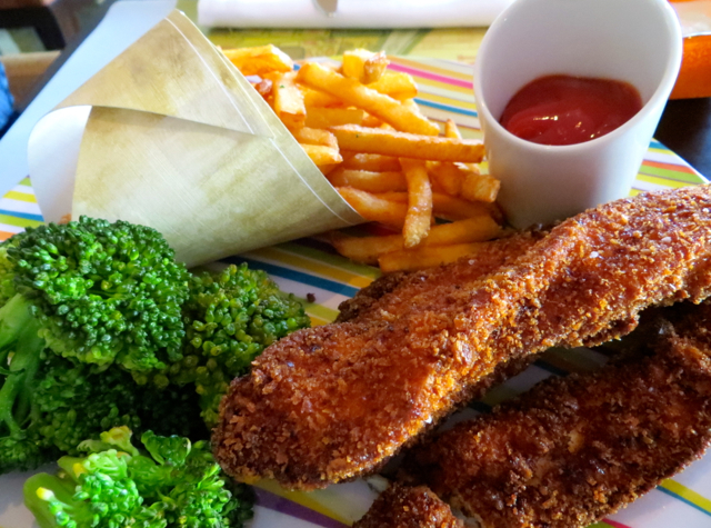 ART Restaurant Seattle Review - Kids' Menu - Crispy Baked Free Range Chicken