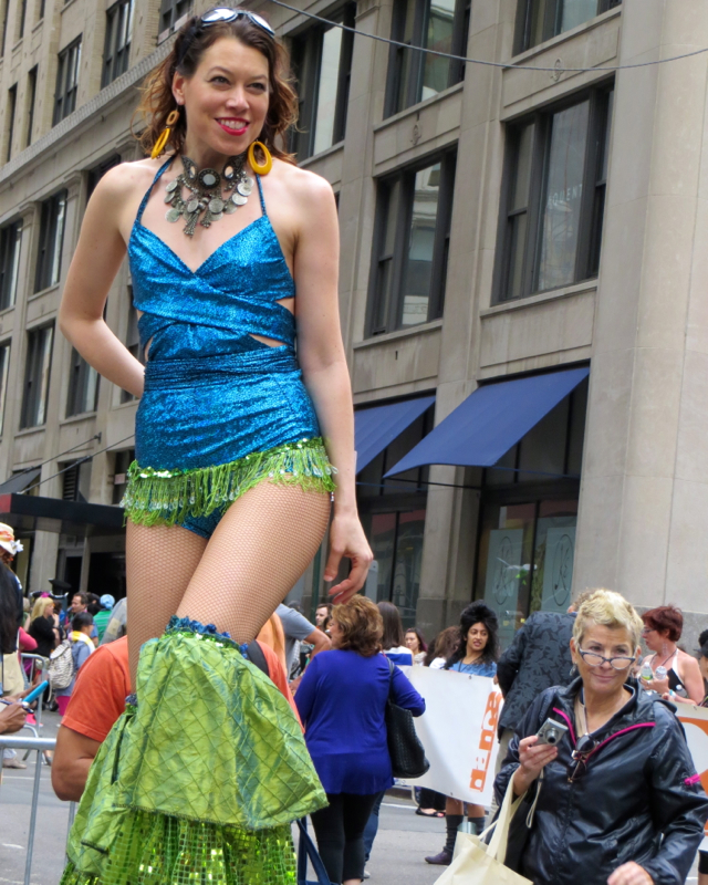 NYC Dance Parade 2013 - Dancer on Stilts