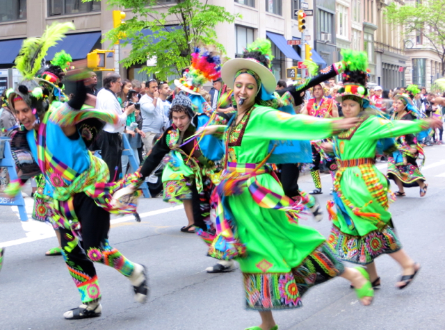 Bolivian Tinkus Dancers, NYC Dance Parade 2013