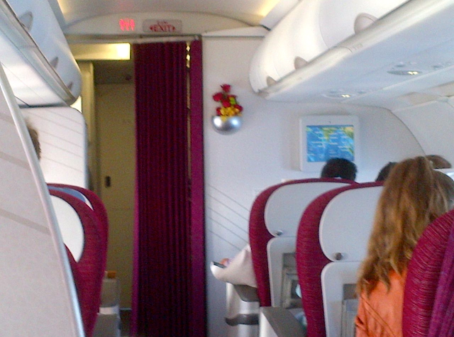 Qatar Business Class Review Doha to Maldives - Business Class Cabin