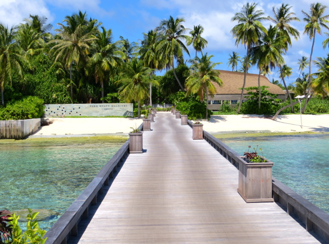 Park Hyatt Maldives Review - Arriving at Dusk Jetty