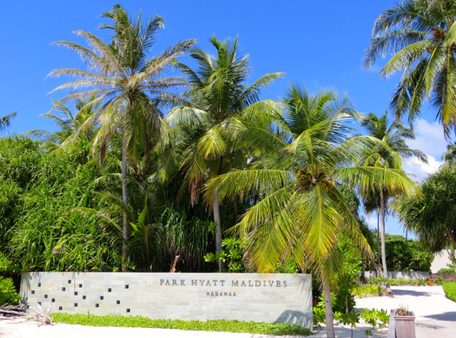 Park Hyatt Maldives Hadahaa Review - Park Hyatt Maldives Sign