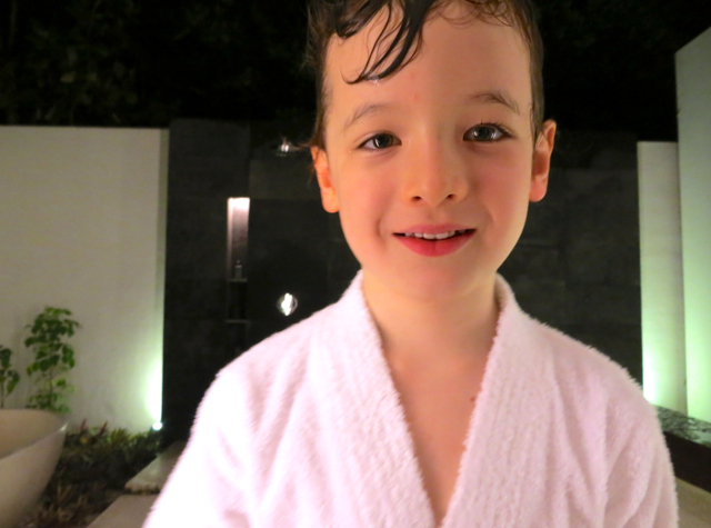 Park Hyatt Maldives Review - In Child Size Bathrobe