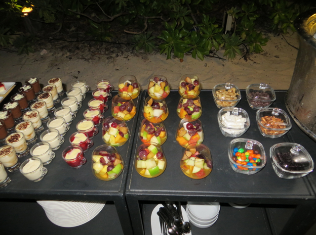 Park Hyatt Maldives Island Grill Review - Beach Barbecue Dessert Buffet