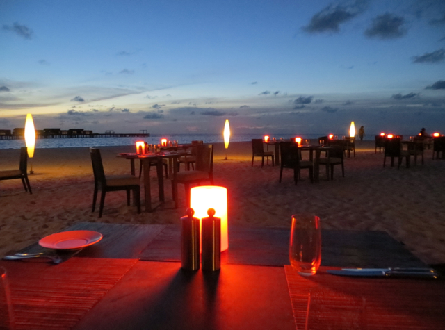 Park Hyatt Maldives Island Grill Review-Beach Barbecue Dining by Candlelight on the Beach