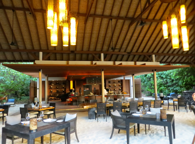 Park Hyatt Maldives Island Grill Review - Open Kitchen and Seating