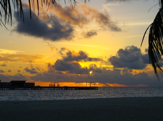 Park Hyatt Maldives Island Grill Review - Sunset