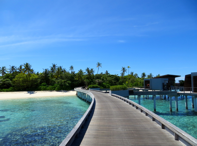 Park Hyatt Maldives Water Villa Review - Boardwalk to Hadahaa Island