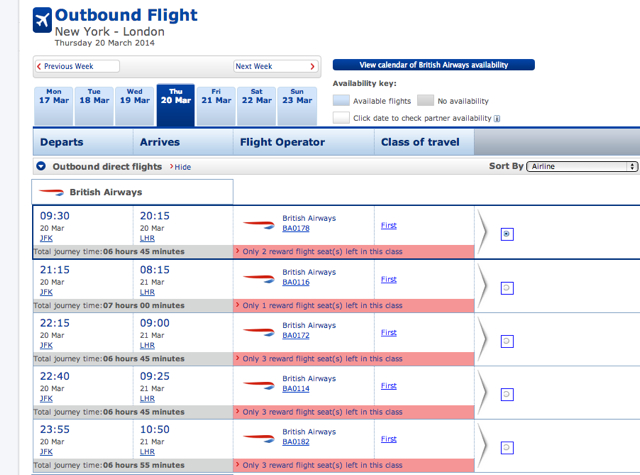 AMEX 35 Percent Transfer Bonus to British Airways Avios-Worth It if Award Availability is Decreasing?