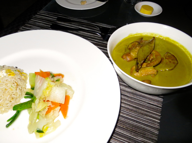 Park Hyatt Maldives Dinner Menu - Thai Green Curry Chicken