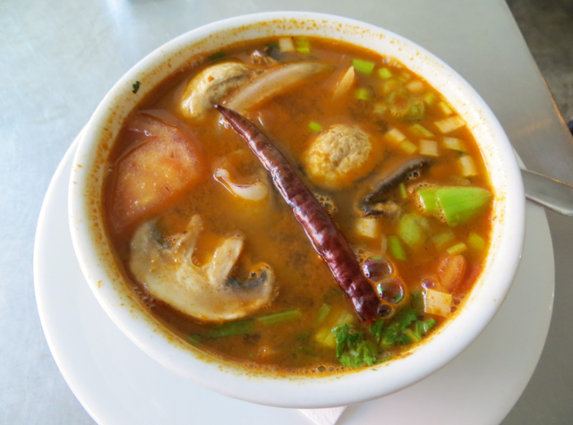 Eat Authentic Thai Kitchen NYC Lunch Special: Tom Yom Soup