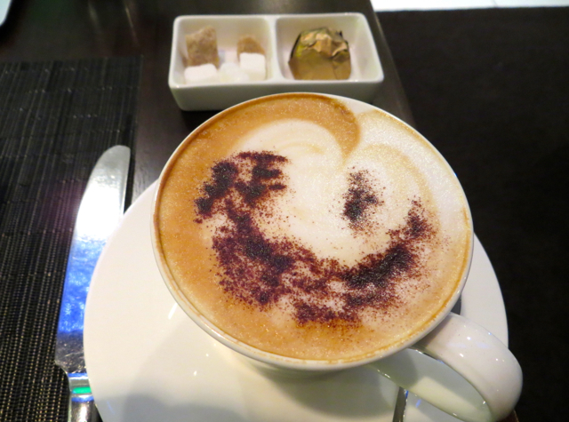 Etihad First Class Lounge Abu Dhabi Review - Cappuccino