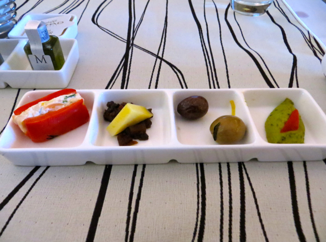 Etihad First Class Review - Appetizers