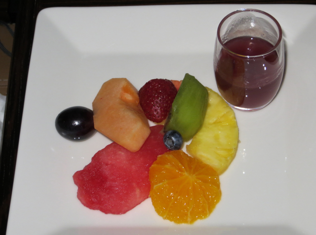 Etihad First Class Review: Fruit Plate