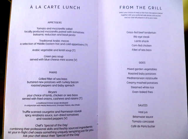 etihad airways economy class food menu