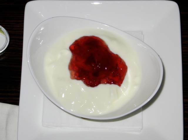 Etihad First Class Review - Yogurt and Jam