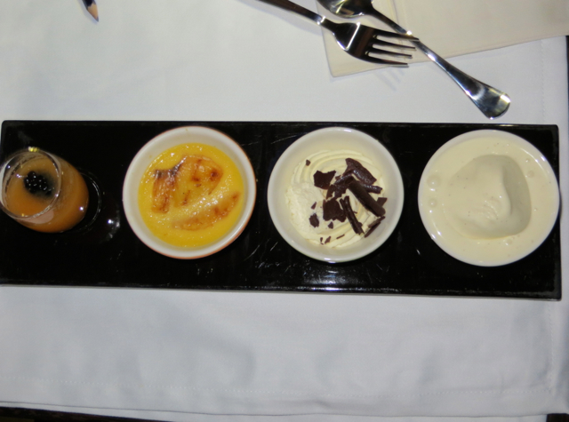 Etihad First Class - Quattro of Desserts