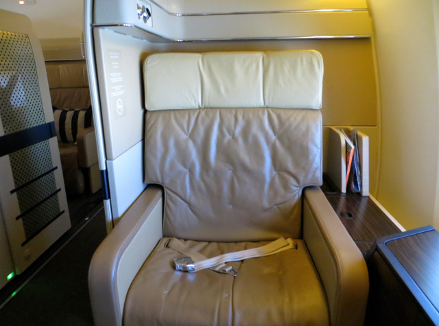 Etihad First Class Review - Seat 1A