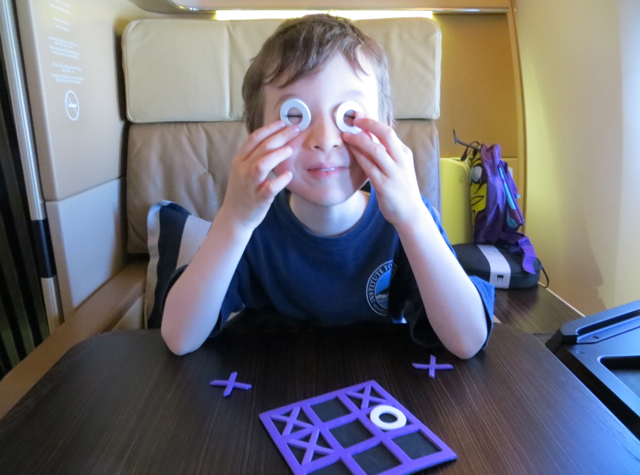 Etihad First Class Review - Kids Welcome Amenity Tic Tac Toe