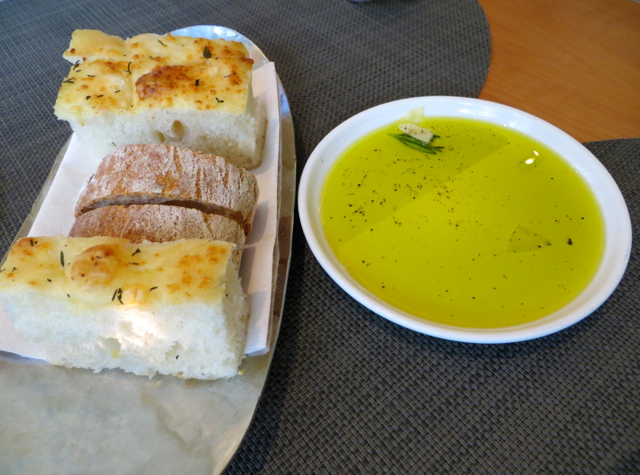 Boulud Sud NYC Restaurant Review - Focaccia and Olive Oil