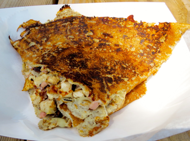 Governors Island - Fete Paradiso - Buckwheat Crepe with Chicken, Ham Swiss Cheese