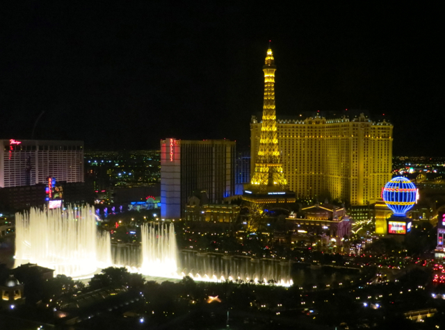Bellagio Las Vegas Hotel Review: Virtuoso Benefits and Hyatt Points - View of Bellagio Fountain and Eiffel Tower
