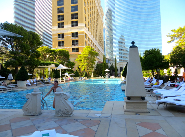 Bellagio Las Vegas Hotel Review-Virtuoso Benefits and Hyatt Points - Lap Pool