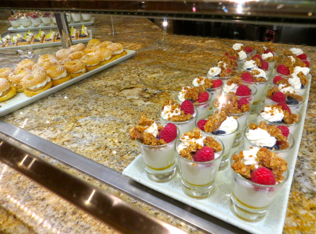 Buffet at the Bellagio Review: Breakfast and Brunch Buffet-Honey Yogurt Parfaits and Paris Brest