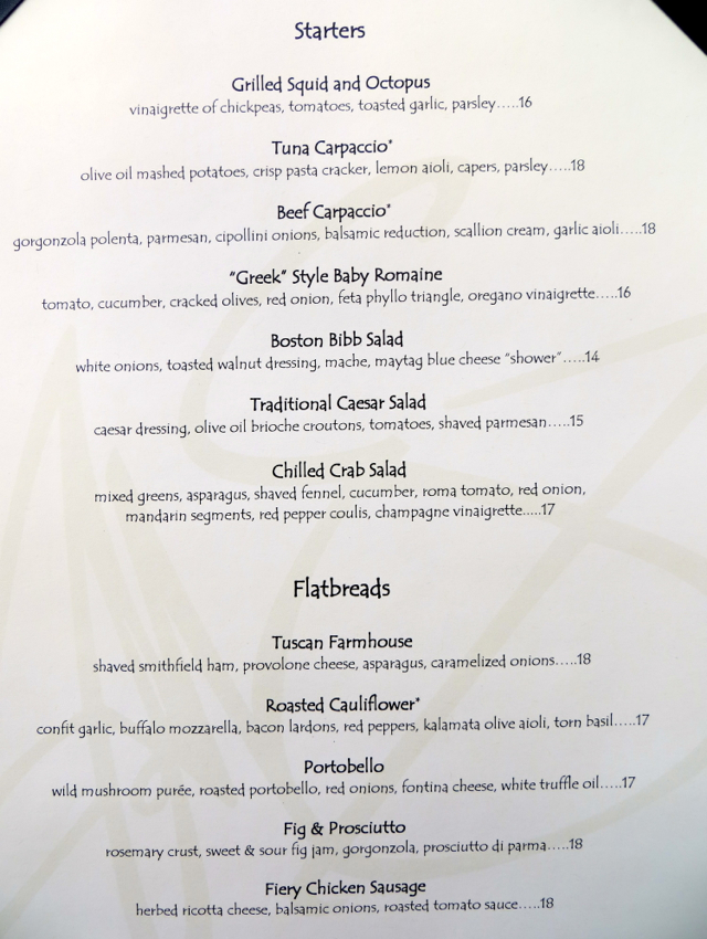 Todd English's Olives Menu-Appetizers and Flatbreads