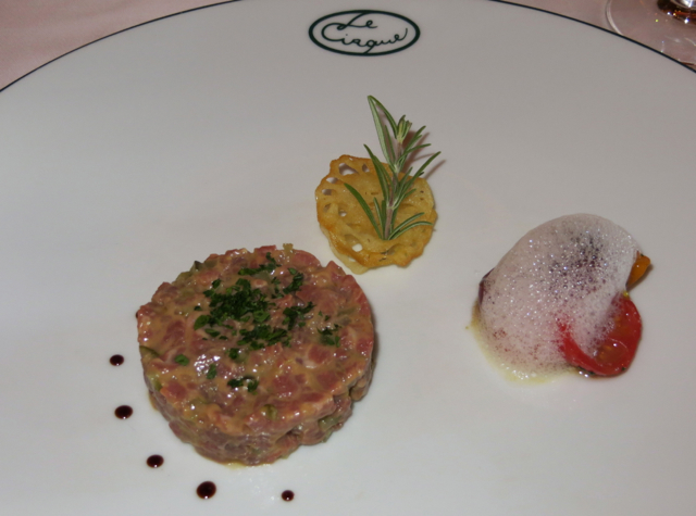 Le Cirque Restaurant Review - Kobe Beef Steak Tartare