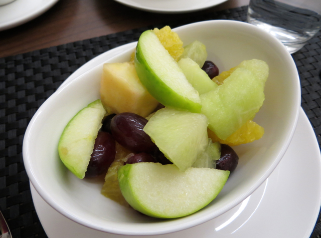 British Airways Galleries Arrivals Lounge London Concord Room Breakfast - Fruit Salad