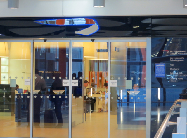 British Airways Galleries Arrivals Lounge Review London Terminal 5 - Entrance 