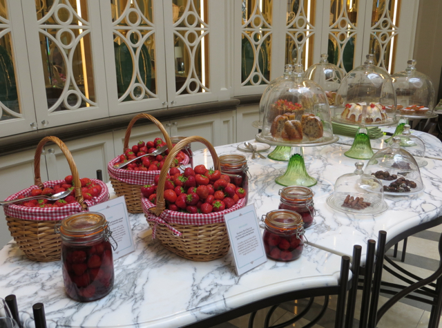 Corinthia Hotel London Review - Lobby Lounge Afternoon Tea with Fresh Strawberries