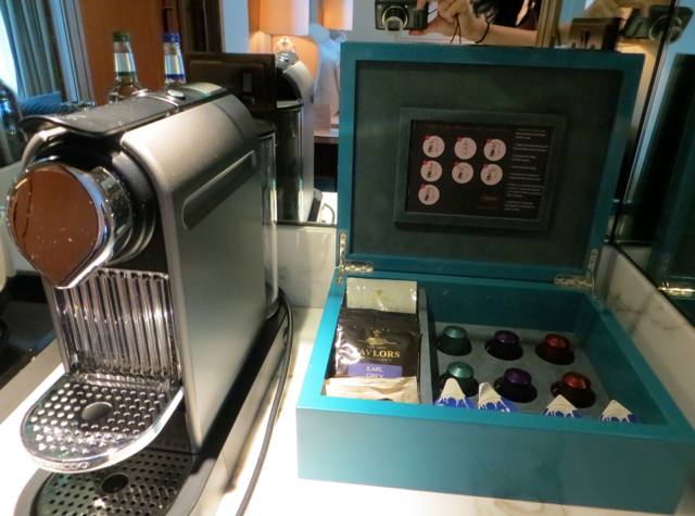 Corinthia Hotel London Review -Nespresso Machine