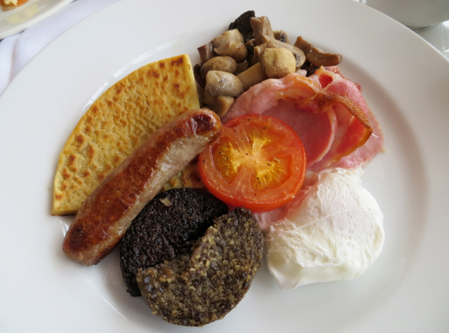 Dalhousie Castle Review, Scotland - Traditional Scottish Breakfast in The Orangery