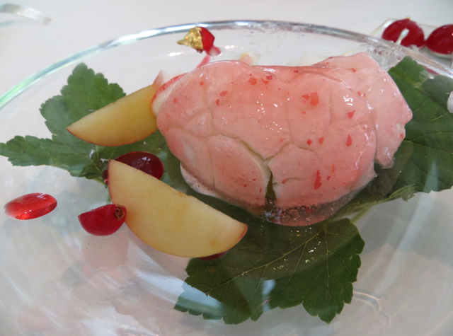Epicure at Le Bristol Paris Restaurant Review - Iced White Peach Dessert