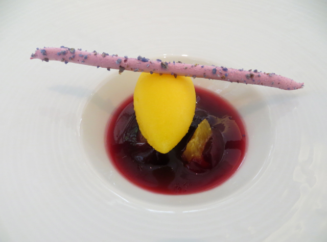 Epicure at Le Bristol Paris Restaurant Review - Pre-Dessert Sorbet Palate Cleanser