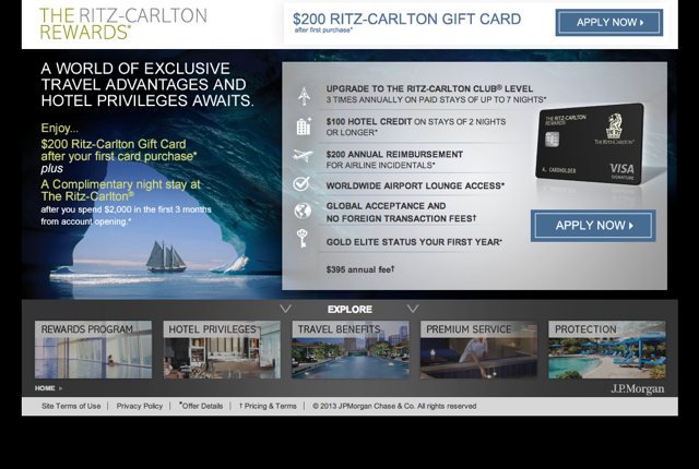 Ritz-Carlton Rewards Card: 70,000 Points and $200 Gift Card Worth It?