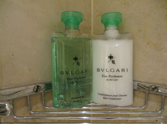 Four Seasons Paris Review - Bulgari Green Tea Shampoo and Conditioner