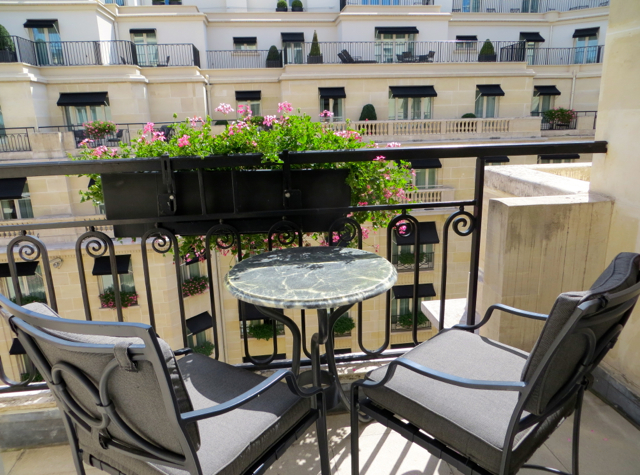 Four Seasons Paris Review - Terrace Facing Courtyard