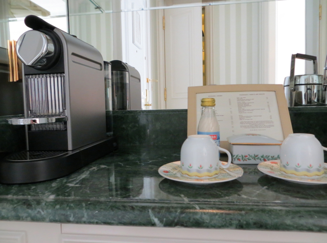 Four Seasons Paris Review - In-Room Nespresso Machine