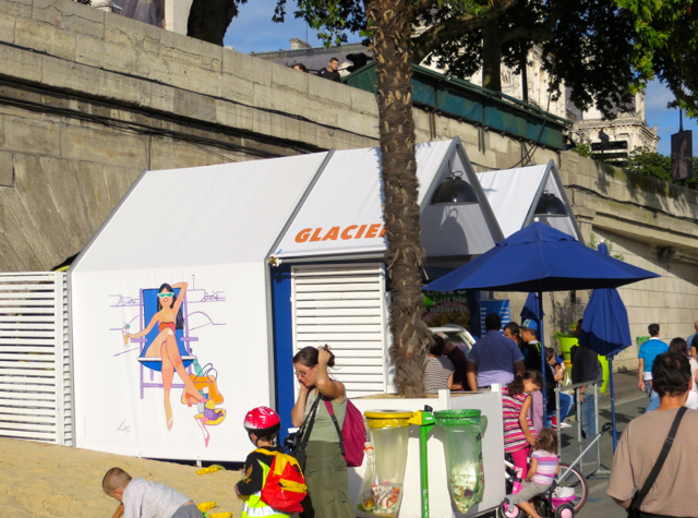 Paris Plages-Paris Beaches - Glacier Ice Cream Stand