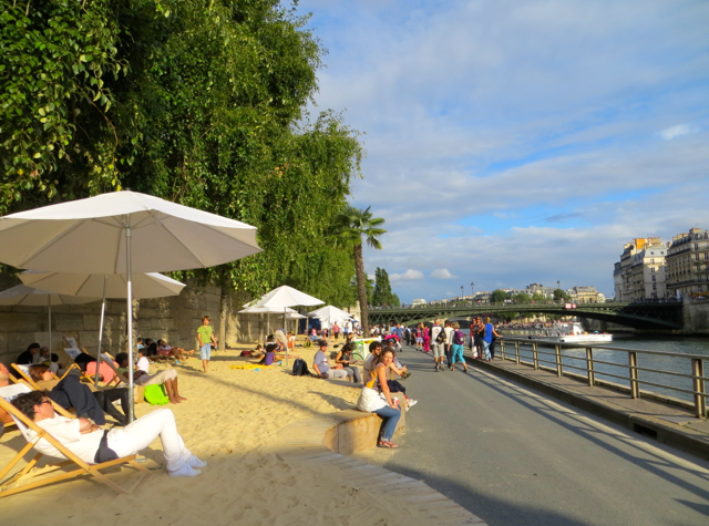 Paris Plages-Paris Beaches-Late Afternoon Sun