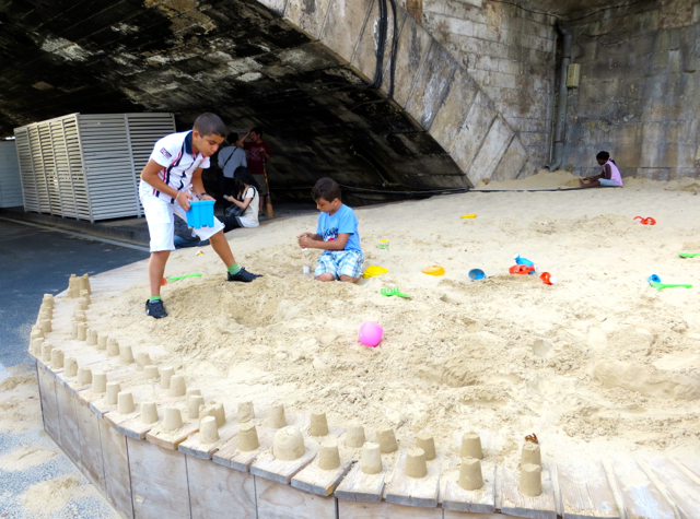 Paris Plages-Paris Beaches - Sand Castle Building