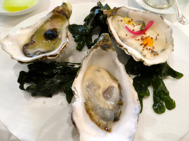 Le Cinq at Four Seasons Paris Restaurant Review - Oysters on the Half Shell