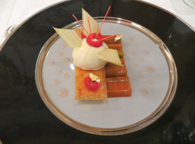 Le Cinq at Four Seasons Paris Restaurant Review - Rhubarb Dessert