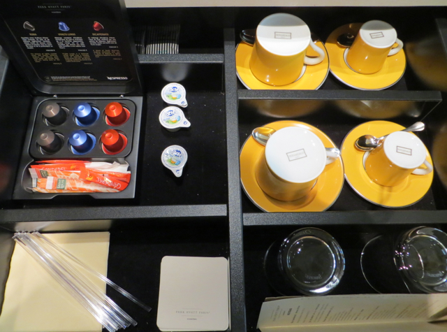 Park Hyatt Paris-Vendome Review - Nespresso capsules