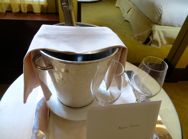 Park Hyatt Paris-Vendome Review - Champagne Welcome Amenity